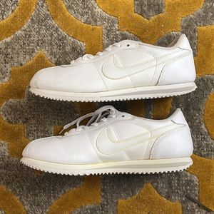Mens White Nike Cortez Shoes 